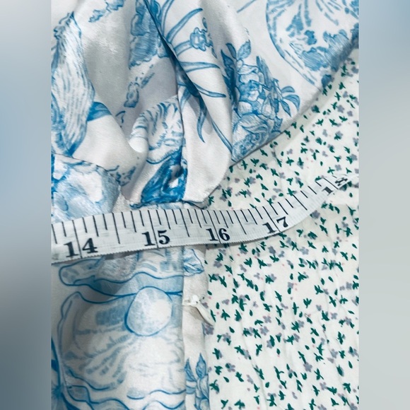 SIMPLE RETRO MILA ELEGANT SQUARE NECK CONTRAST PRINT DRESS SIZE S - Picture 12 of 16